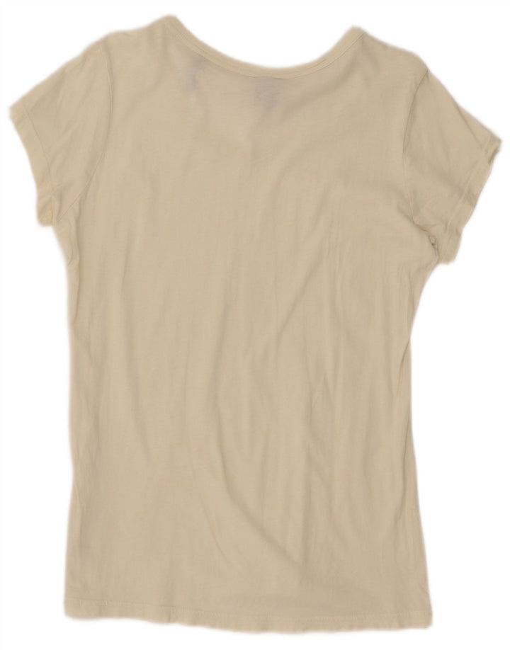 G-STAR Womens T-Shirt Top UK 16 Large White Cotton