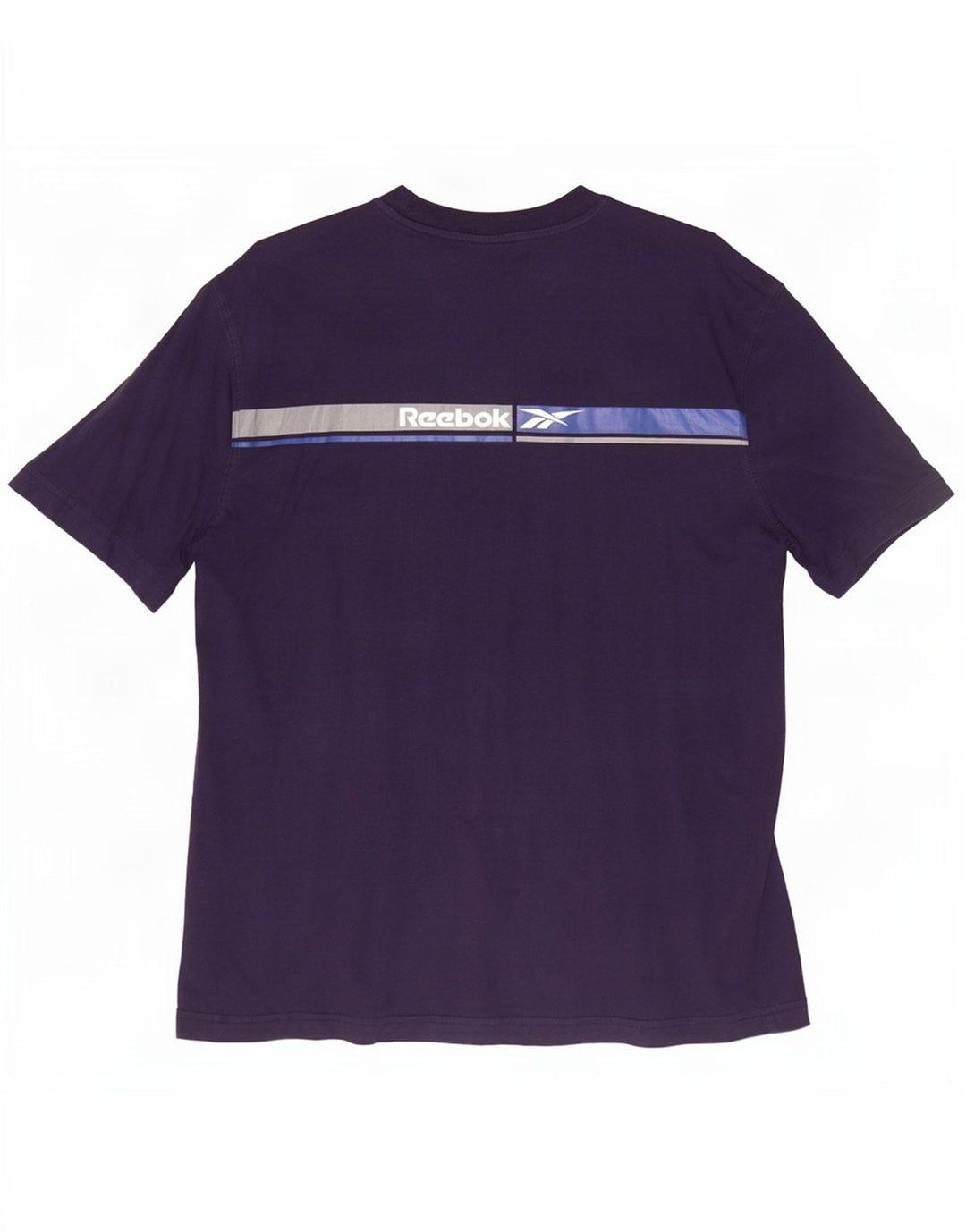 Reebok Herre grafisk T-shirt Top Stor marineblå bomuld