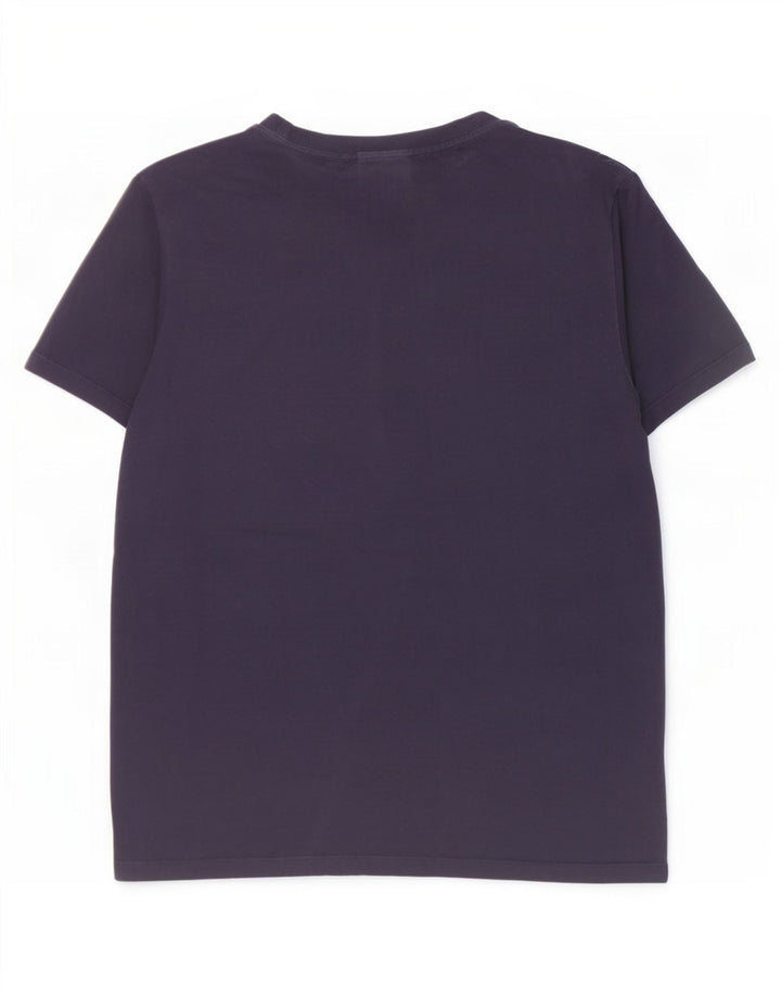 Hugo Boss Herre T-Shirt Top Medium Marineblå Bomuld