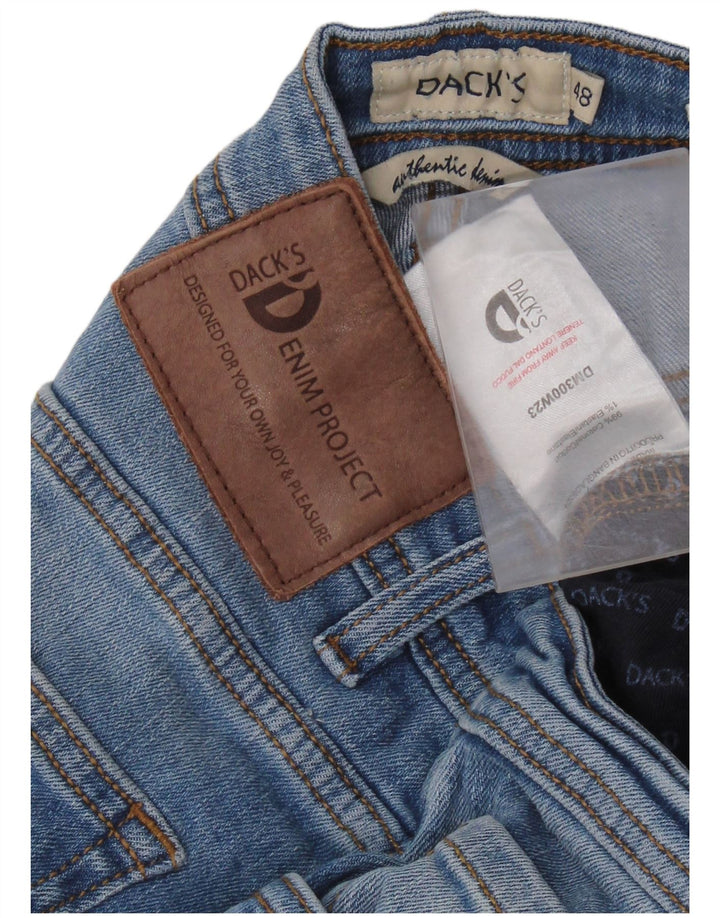 DACK'S Herre Slim Jeans IT 48 Medium W32 L31 Blå Bomuld