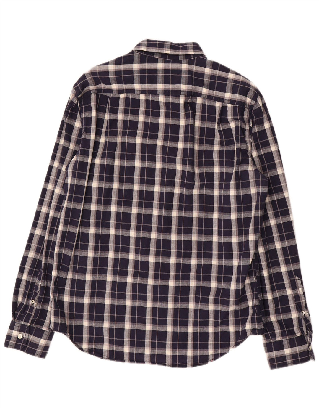 American Eagle herreskjorte medium marineblå ternet bomuld