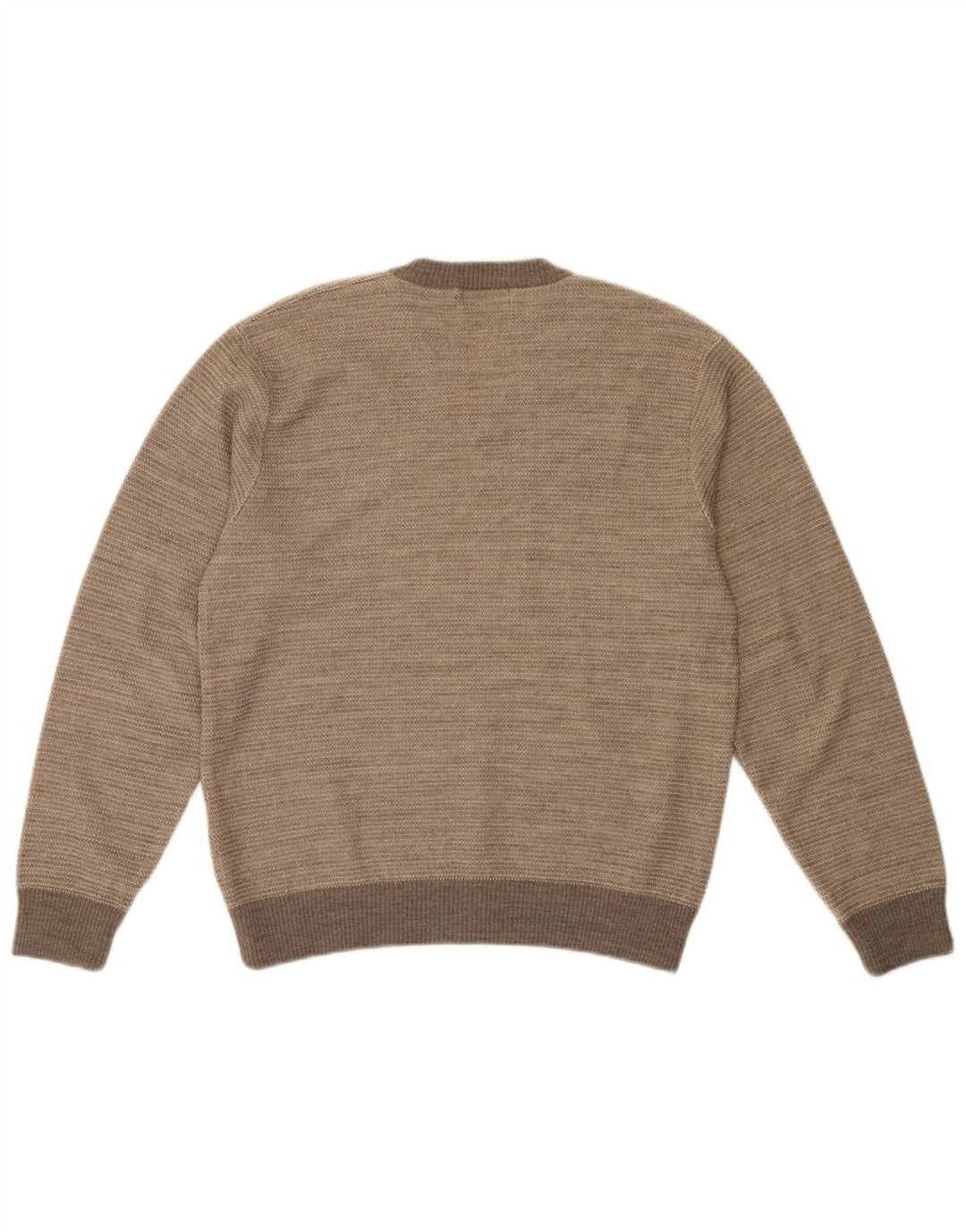 Marks & Spencer Herre V-hals sweater Small Beige Colourblock Akryl