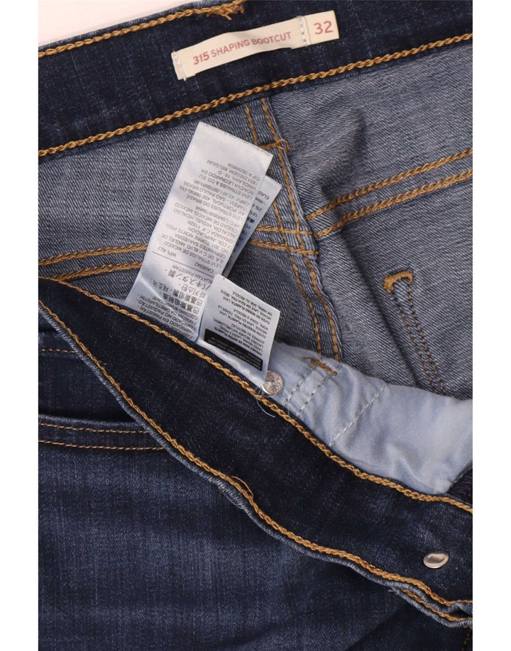 Levi's Dame 315 Shaping Bootcut Jeans W32 L32 Marineblå Bomuld
