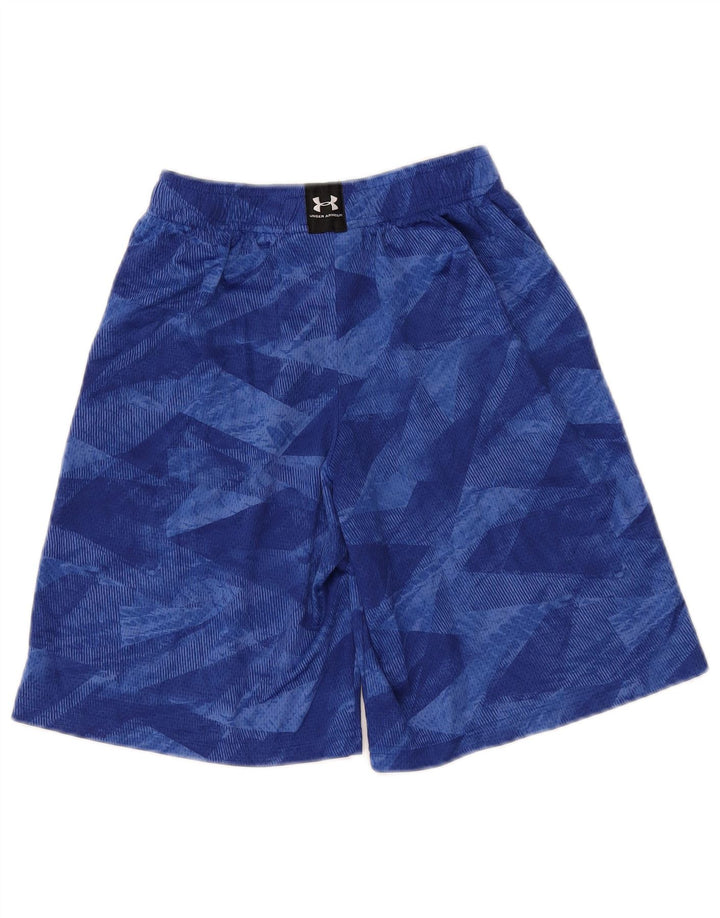 Under Armour Boys Sports Shorts 9-10 år Medium Blue Geometric