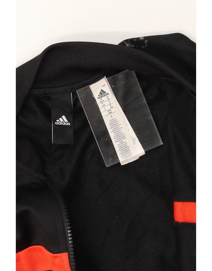 ADIDAS Mens Tracksuit Top Jacket UK 40/42 Medium Black Colourblock Vintage Adidas and Second-Hand Adidas from Messina Hembry 