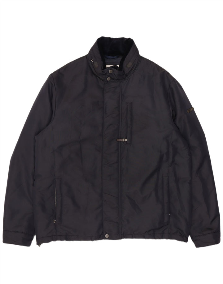 Geox Herre Respira Polstret Jakke UK 44 2XL Navy Blue Polyester
