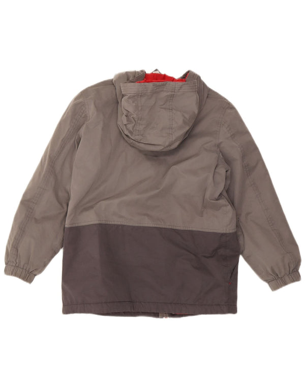 Fat Face drenge hættepolstret jakke 11-12 år Grå Colourblock Polyester