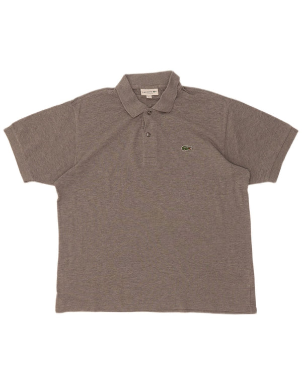 Lacoste herre klassisk pasform poloshirt Suze 5 Large grå bomuld