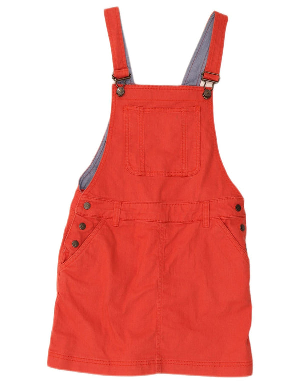 Fat Face piger Dungaree denim nederdel 10-11 år W26 rød bomuld