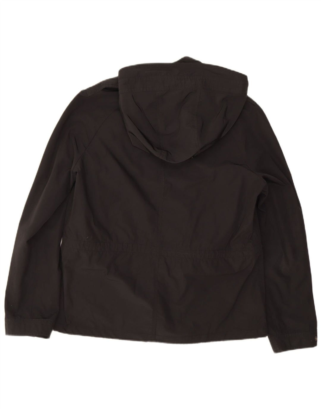 Massimo Dutti Militærjakke med hætte til kvinder UK 18 XL Sort