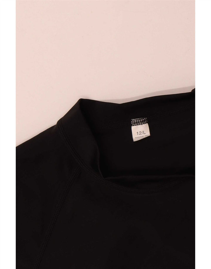 Rip Curl Dame Grafisk T-Shirt Top US 12 Stor Sort Polyamid