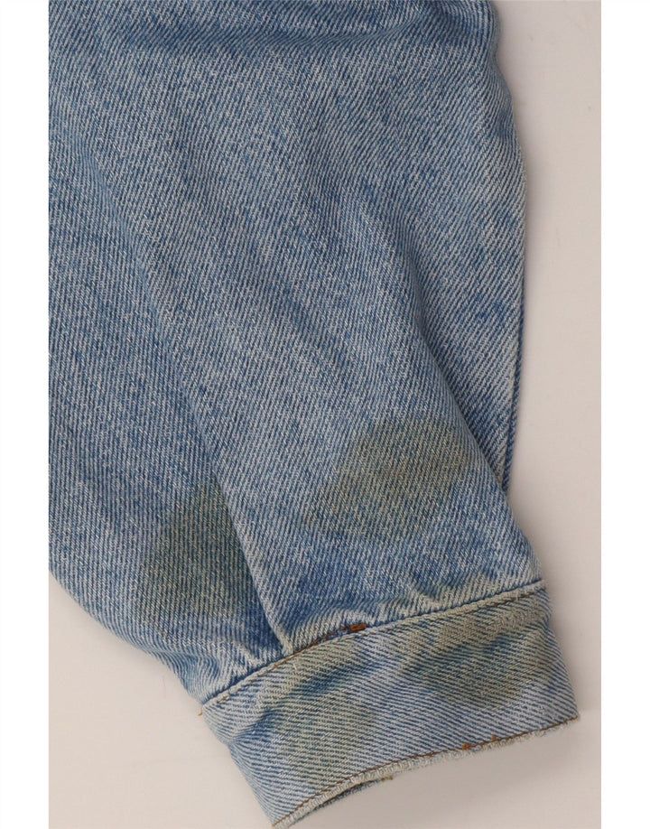 TRUSSARDI Boys Denim Jacket 11-12 Years Blue Cotton Vintage Trussardi and Second-Hand Trussardi from Messina Hembry 