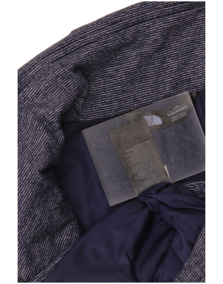 THE NORTH FACE Damepolstret Gilet UK 14 Medium Navy Blue Pinstripe