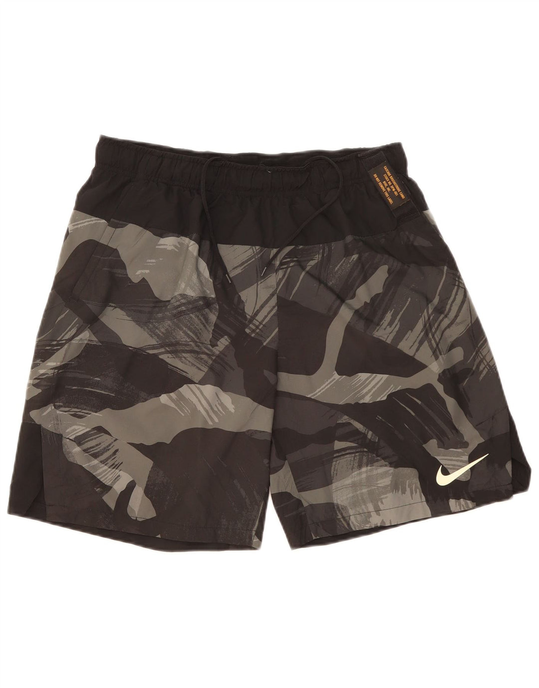 NIKE Dri Fit sportsshorts til mænd, store sorte camouflagepolyester