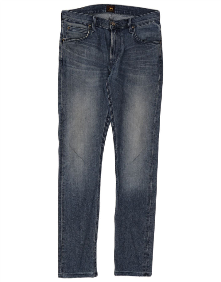 Lee Herre Luke Slim Jeans W31 L34 Blå Bomuld