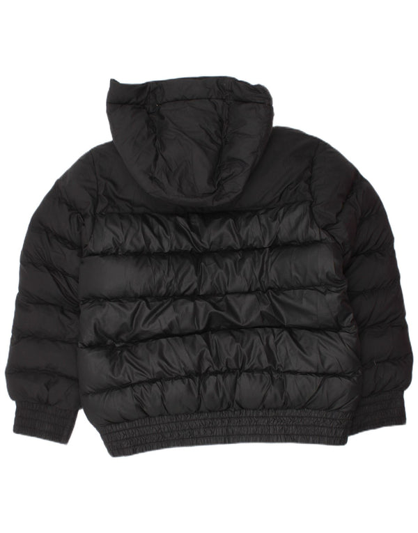 NIKE Polstret hættejakke til drenge 5-6 år medium sort polyester