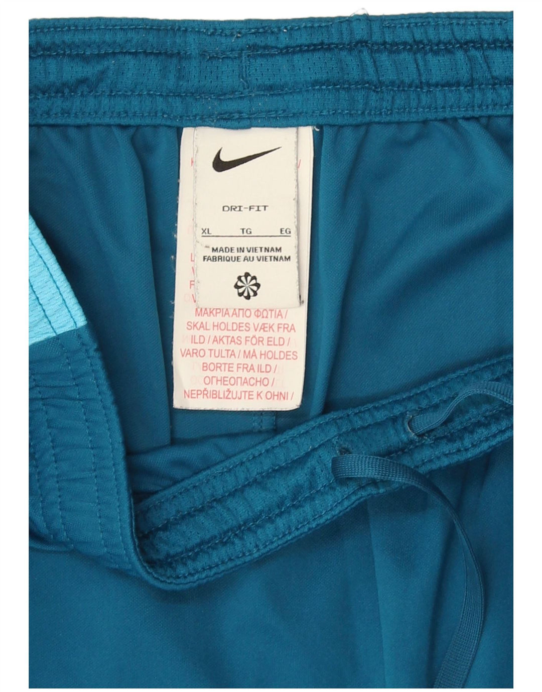 Nike Herre Dri Fit Sportshorts XL Marineblå Colourblock Polyester
