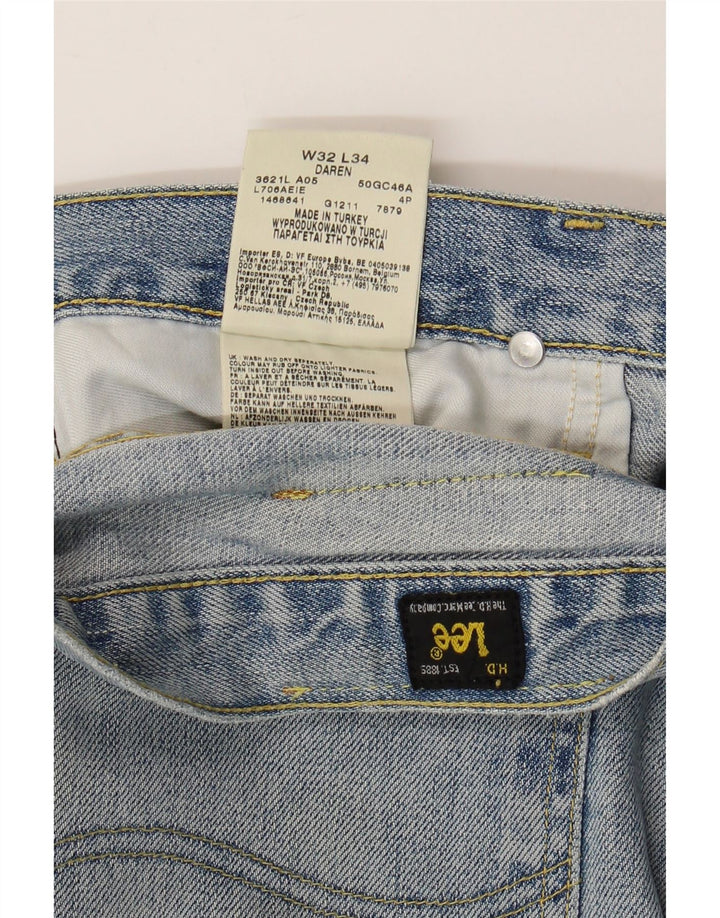 Lee Mens Daren Slim Jeans W32 L34 Blå Bomuld