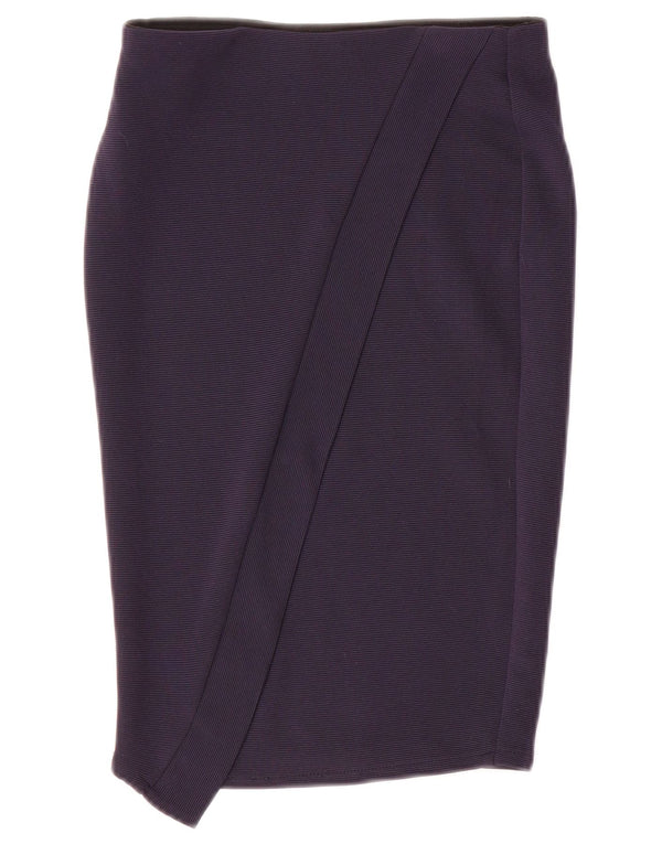 Zara Pencil Skirt Small W26 Marineblå til kvinder