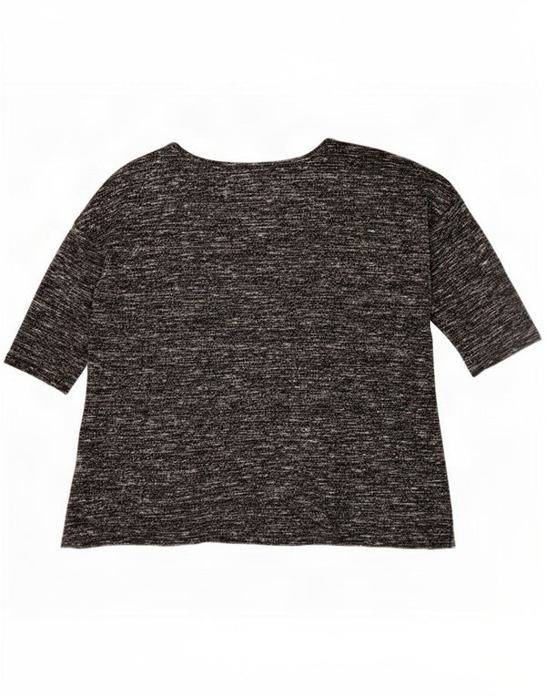 Marks & Spencer Dame Autograph Top 3/4 ærmer UK 14 Large Grey Flecked