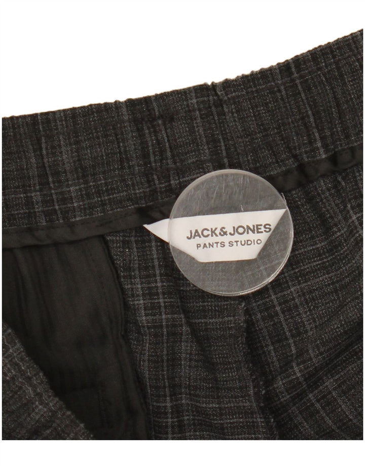 Jack & Jones Herre Slim Chino Bukser Store grå ternet polyester