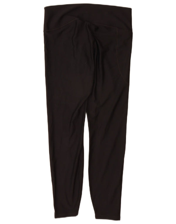 Under Armour Womens Heat Gear Grafiske Leggings UK 16 Large Black Polyester