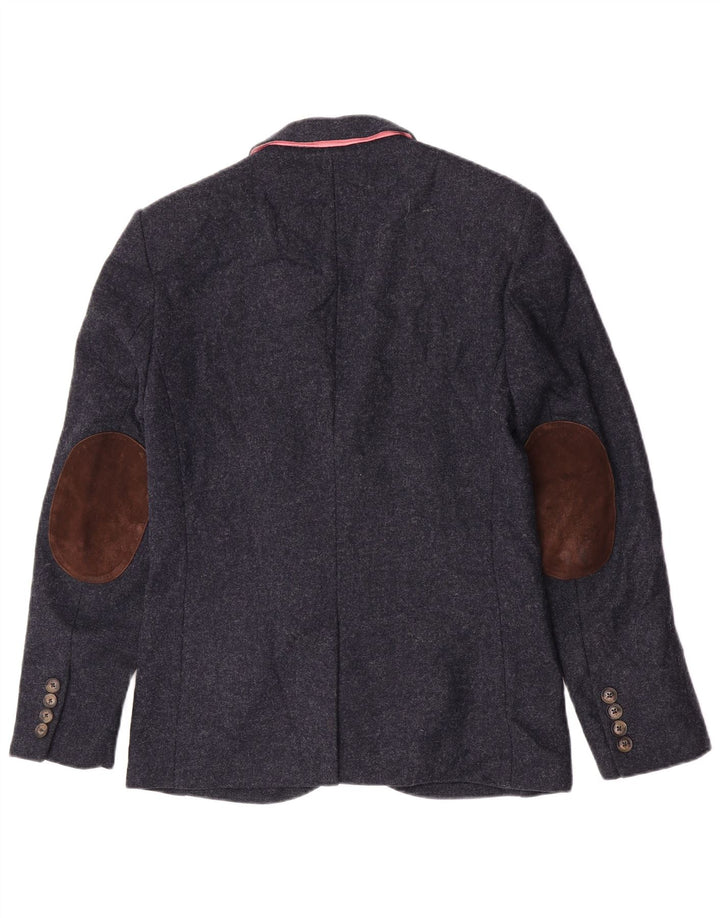 Jack Wills Herre 2-knaps blazerjakke UK 38 Mellem marineblå uld