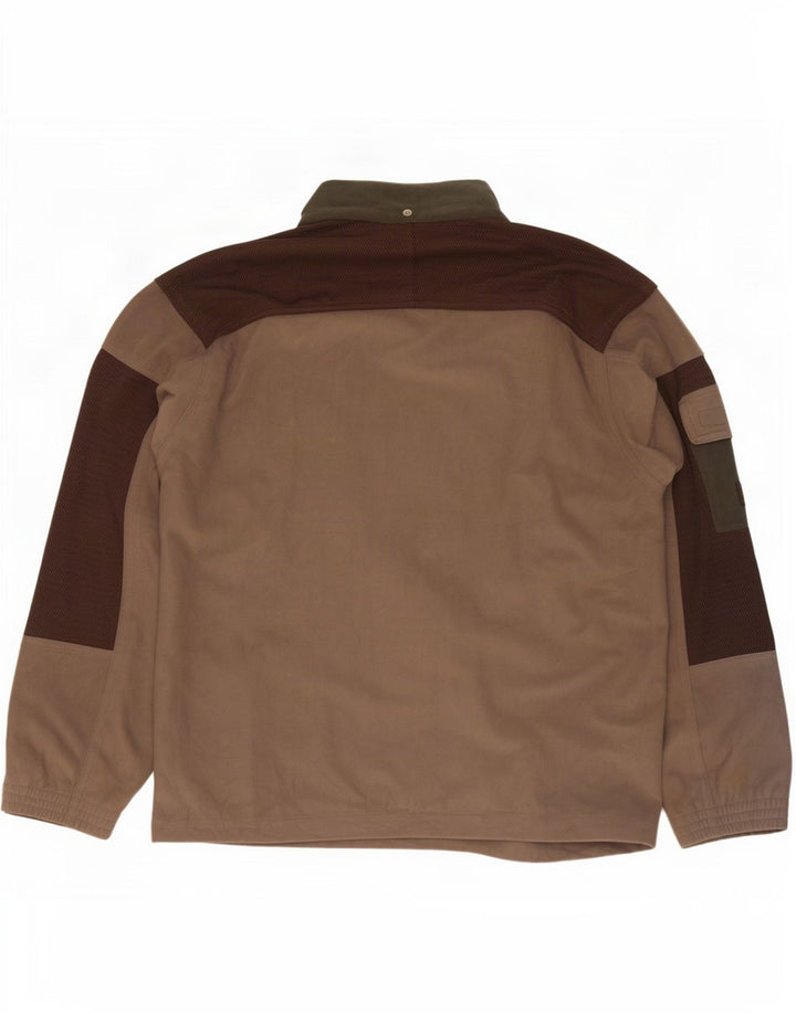 Diadora Træningsdragt til mænd Topjakke UK 38 Medium Brun Colourblock Polyester