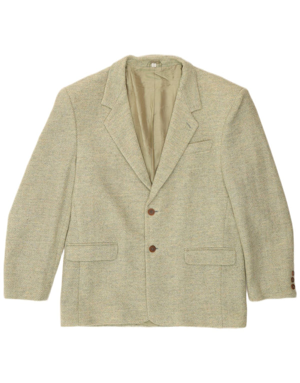 Enrico Finzi Herre 2 Button Blazer Jacket IT 50 Large Green Sildeben