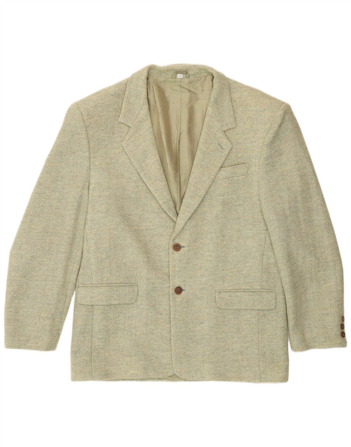 Enrico Finzi Herre 2 Button Blazer Jacket IT 50 Large Green Sildeben
