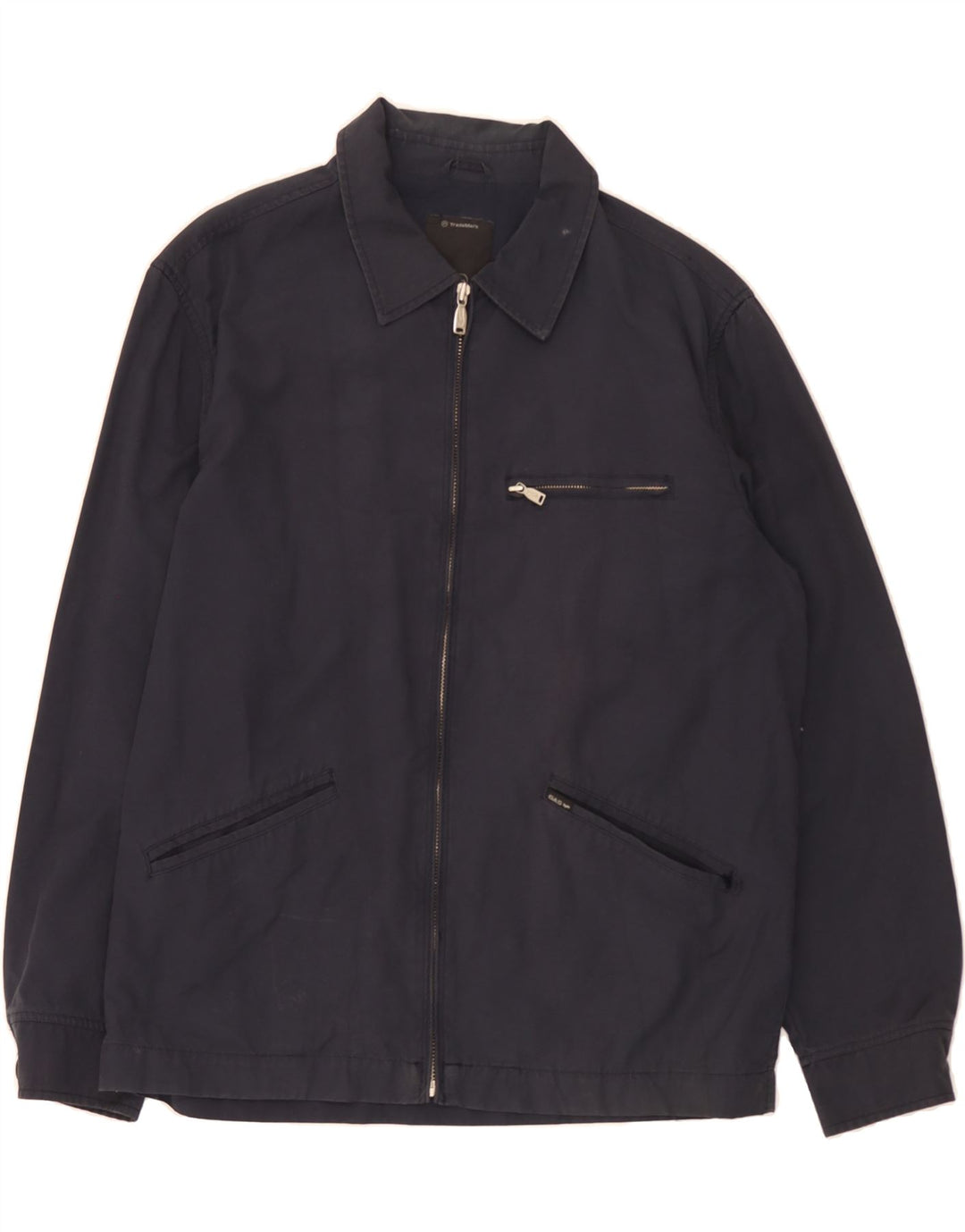 GAS Mens Bomber Jacket UK 42 XL Navy Blue Vintage Gas and Second-Hand Gas from Messina Hembry 