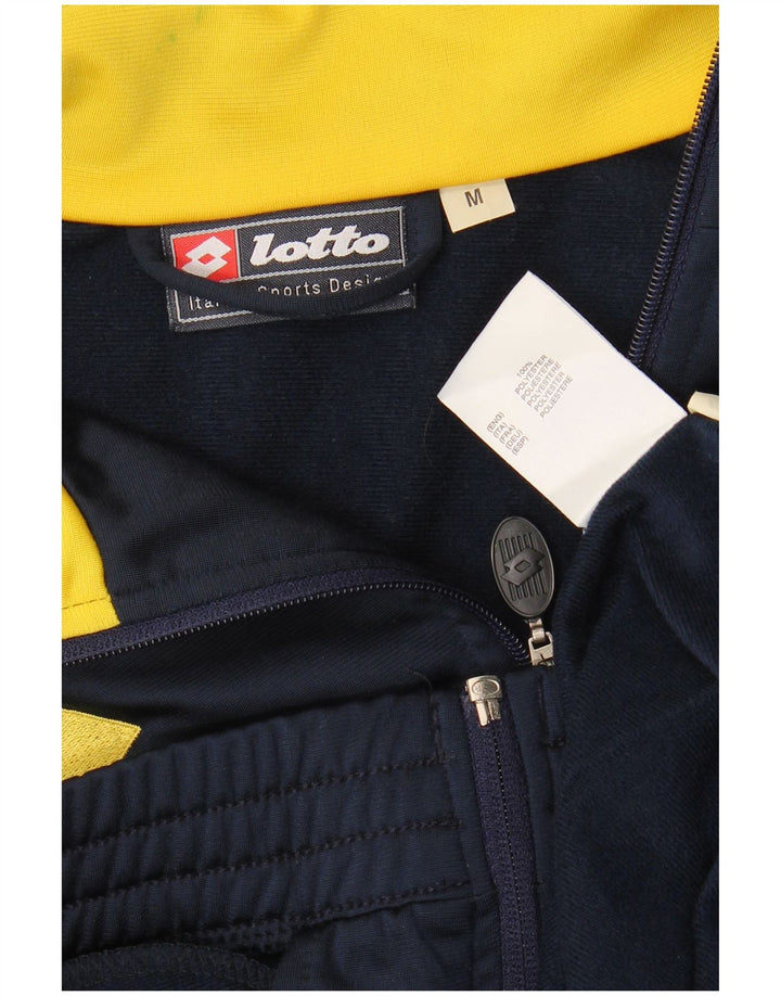 Lotto Herre grafisk træningsdragt Topjakke Medium Navy Blue Colourblock