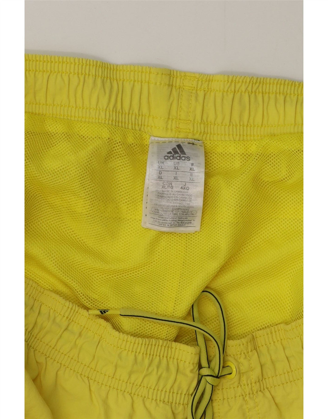 ADIDAS Badeshorts til mænd XL Gul Polyester