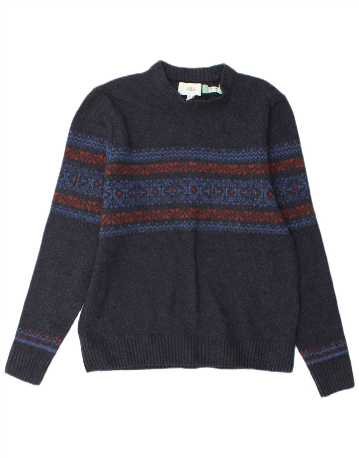 Marks & Spencer Boys Jumpertrøje med rund hals 13-14 år Lille Grå
