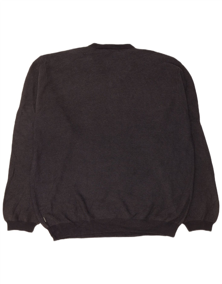 Izod Herre V-hals sweater 2XL sort bomuld