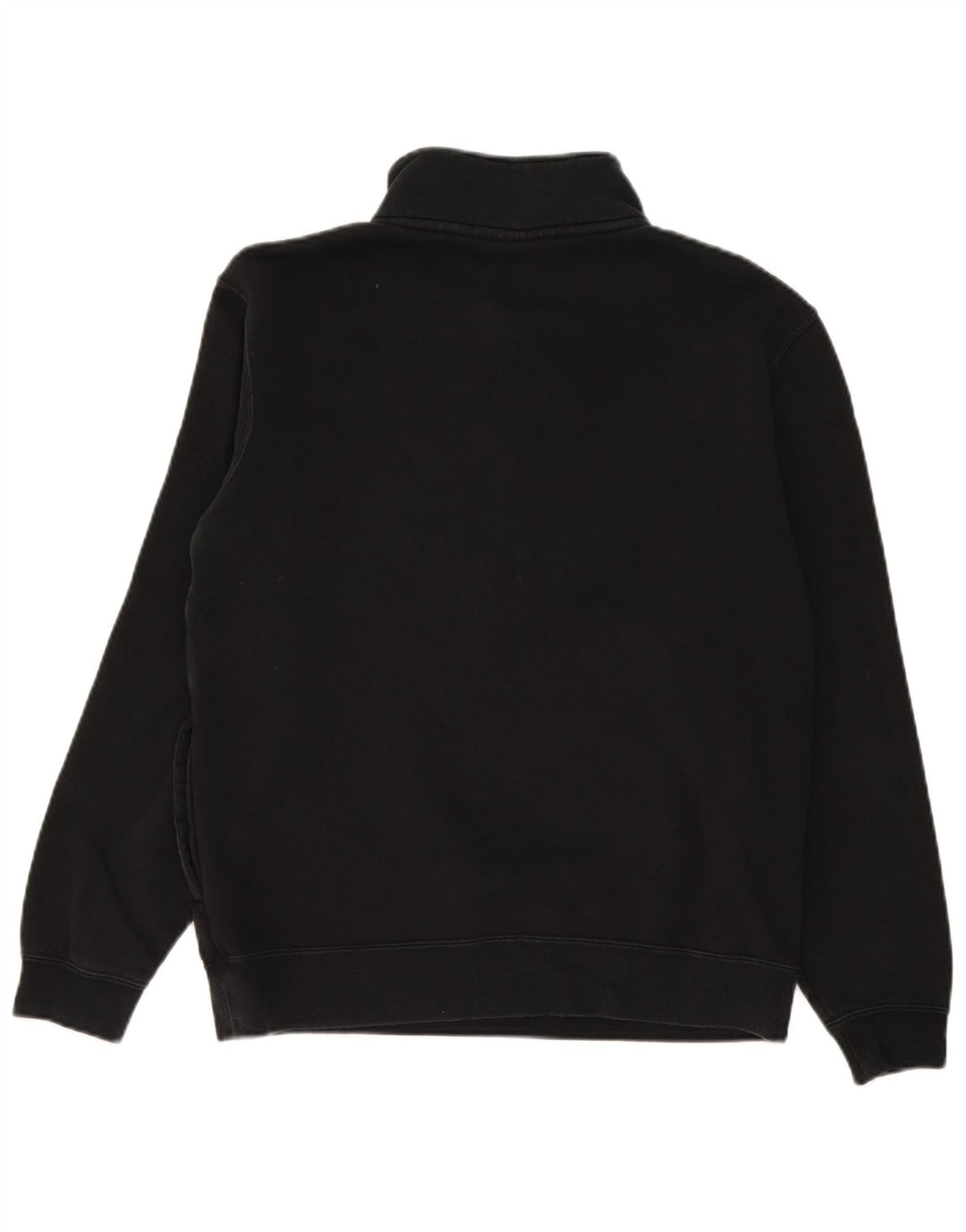 Nike Sweatshirt med lynlås til mænd mellem sort bomuld