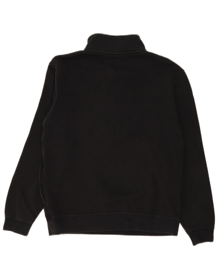 Nike Sweatshirt med lynlås til mænd mellem sort bomuld