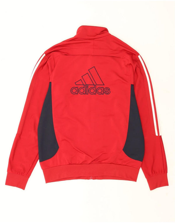 Adidas Mens Graphic Tracksuit Top Jacket UK 40/42 Medium Red Colourblock
