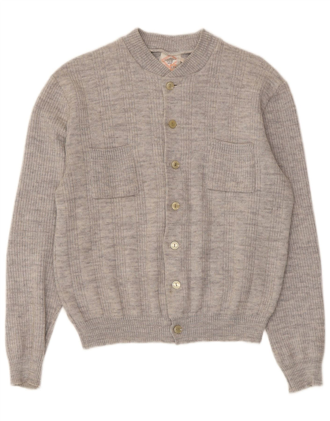 Vintage dame cardigan sweater UK 14 Medium Grey