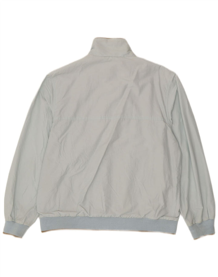 Geox Herre Respira Bomber Jacket UK 40 Large Blue Cotton