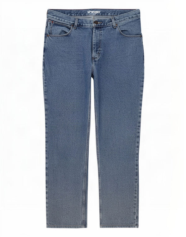 Wrangler Straight Jeans til mænd W36 L32 blå bomuld