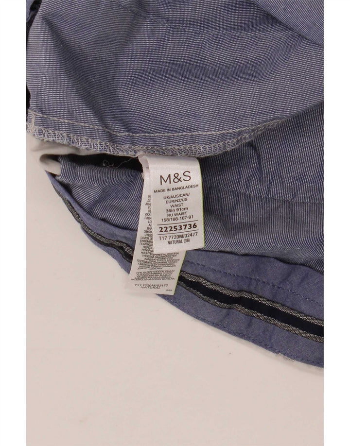 Marks & Spencer Chino Shorts til mænd W36 Large Grå Bomuld