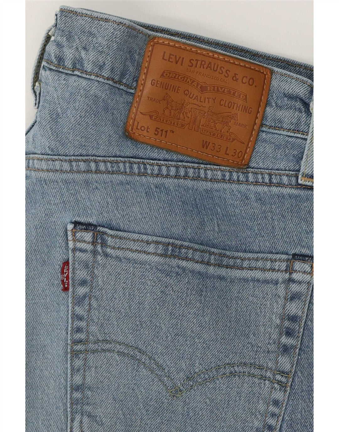 Levi's Herre 511 Slim Jeans W33 L30 Blå Bomuld