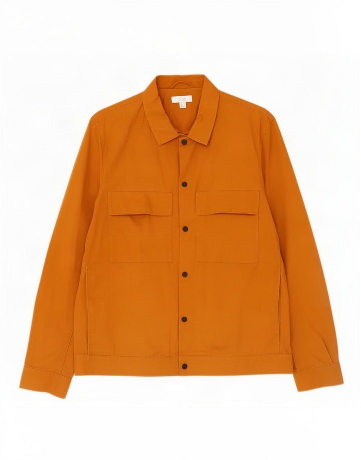 Cos Herre Utility Jacket UK 36 Small Orange Cotton
