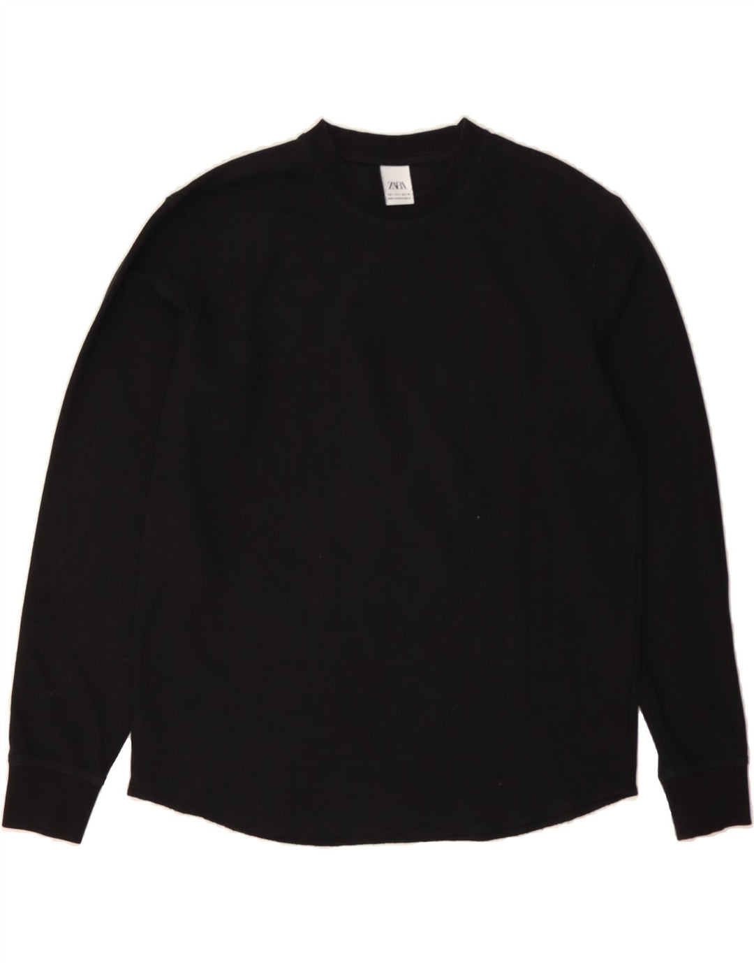 ZARA Womens Top Long Sleeve UK 10 Small Black Vintage Zara and Second-Hand Zara from Messina Hembry 