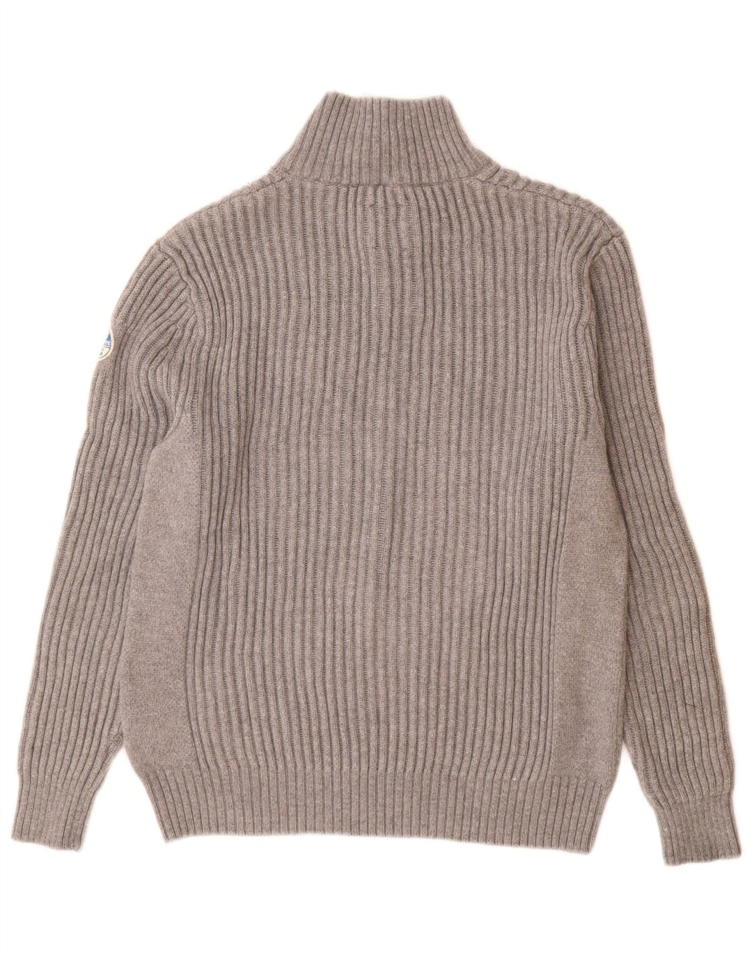 North Sails Herre Button Neck Jumper Sweater XL Grå Bomuld