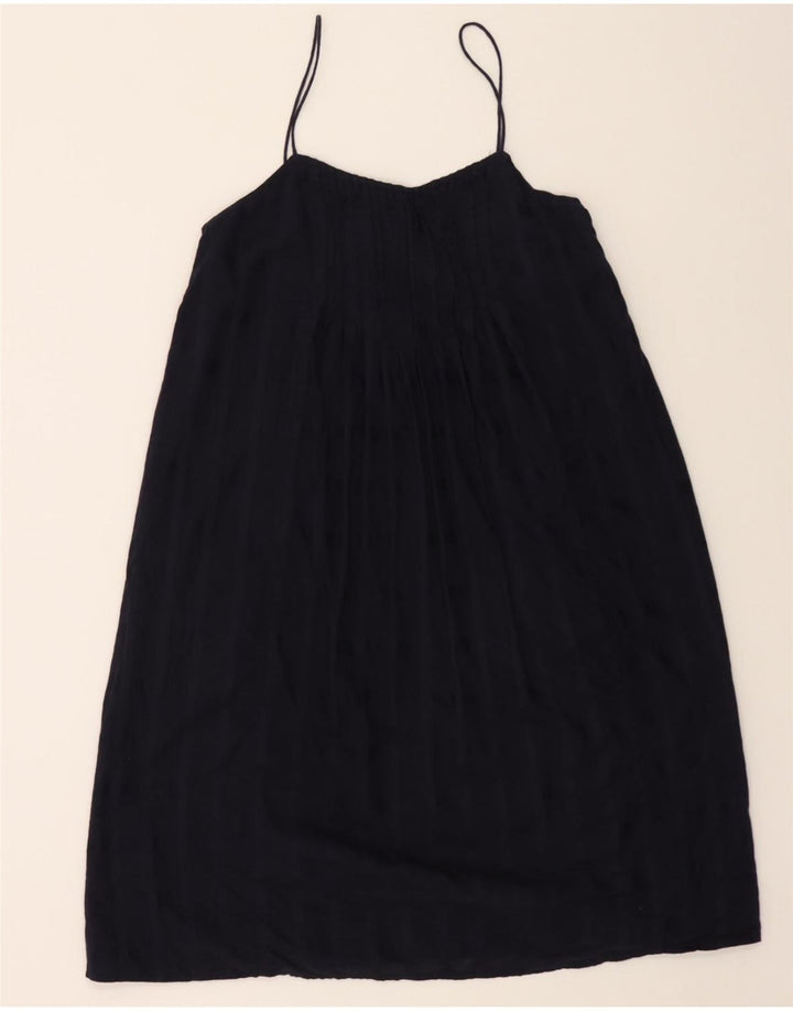 J. CREW Womens Sundress US 4 Small Navy Blue Striped Cotton Vintage J. Crew and Second-Hand J. Crew from Messina Hembry 