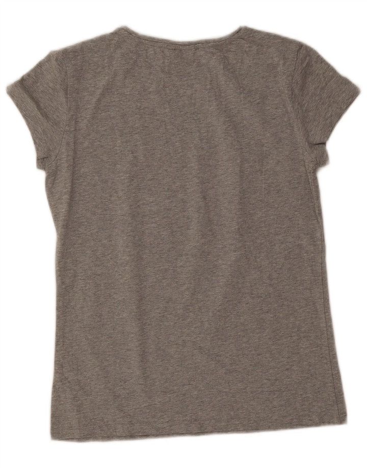 Massimo Dutti Dame T-Shirt Top UK 12 Medium Grå