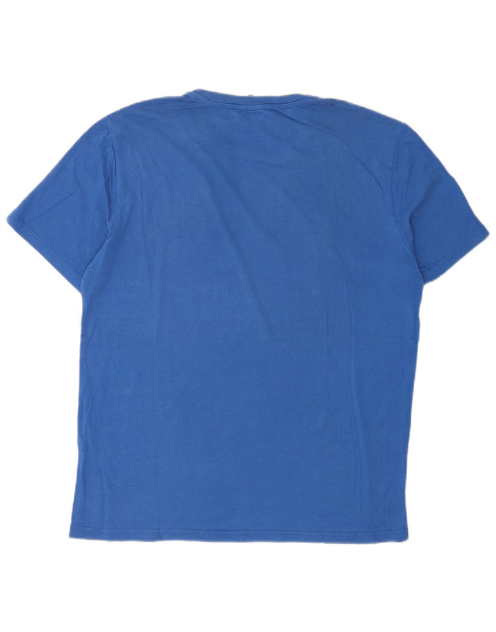 Champion Herre Grafisk T-Shirt Top Stor Blå