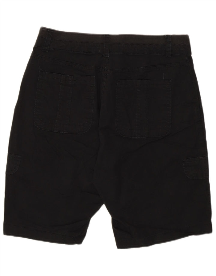 Lee Womens Relaxed Fit Cargo Shorts US 6 Medium W28 Black Bomuld